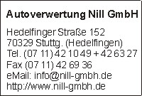 Autoverwertung Nill GmbH