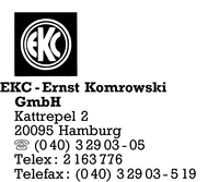EKC - Ernst Komrowski GmbH