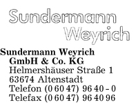 Sundermann Weyrich GmbH & Co. KG