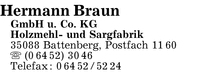 Braun GmbH u. Co. KG, Hermann