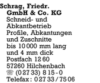 Schrag, Friedr., GmbH & Co. KG