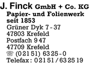 Finck, J., GmbH + Co. KG
