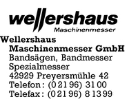 Wellershaus Maschinenmesser GmbH