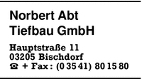 Abt Tiefbau GmbH, Norbert
