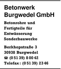 Betonwerk Burgwedel GmbH