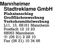 Mannheimer Stadtreklame GmbH
