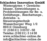 Schlachter Innovation GmbH