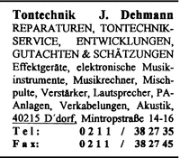Tontechnik J. Dehmann