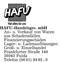 HAFU-Handelsgesellschaft mbH