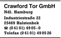 Crawford-Tor GmbH, Niederlassung Hamburg