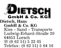 Dietsch GmbH & Co. KG, Hans