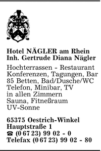 Hotel Ngler am Rhein, Inh. Gertrude Diana Ngler