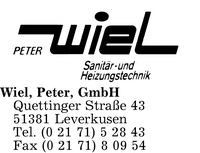 Wiel, Peter, GmbH