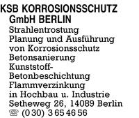 KSB Korrosionsschutz GmbH Berlin