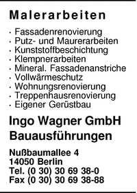 Wagner GmbH, Ingo