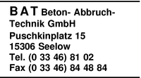 BAT Beton- Abbruch- Technik GmbH