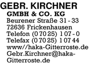 Kirchner GmbH & Co. KG, Gebrder