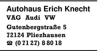 Autohaus Erich Knecht