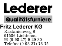 Lederer KG, Fritz