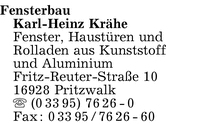 Fensterbau Karl-Heinz Krhe