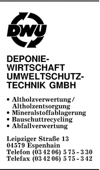 Deponie-Wirtschaft Umweltschutztechnik GmbH