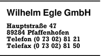Egle GmbH, Wilhelm