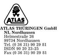 ATLAS Thringen GmbH NL Nordhausen