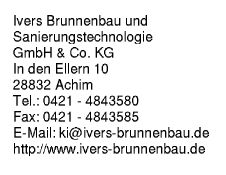 Ivers Brunnenbau und Sanierungstechnologie GmbH & Co. KG