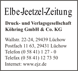 Elbe-Jeetzel-Zeitung Druck- und Verlagsgesellschaft Khring GmbH & Co. KG