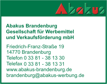 Abakus Brandenburg Gesellschaft fr Werbemittel und Verkaufsfrderung mbH