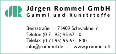 Rommel GmbH Gummi und Kunststoffe, Jrgen