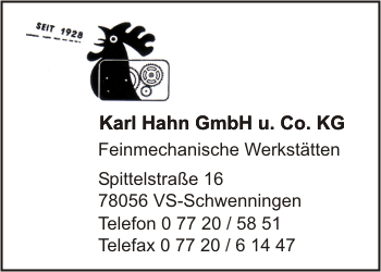 Hahn GmbH & Co. KG, Karl