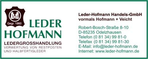 Leder-Hofmann Handels-GmbH, vormals Hofmann + Veicht