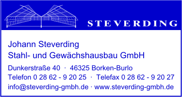 Steverding Stahl- und Gewchshausbau GmbH, Johann