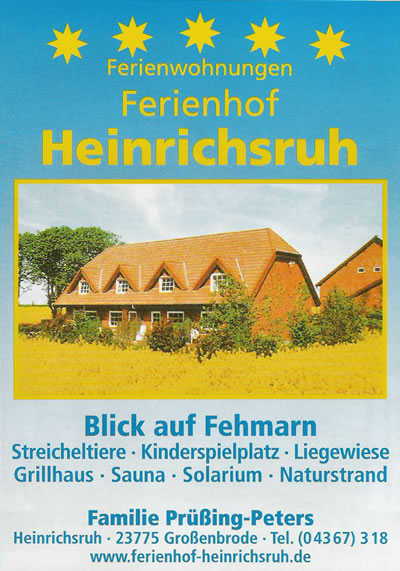 Ferienhof Heinrichsruh, Inh. Familie Pring-Peters