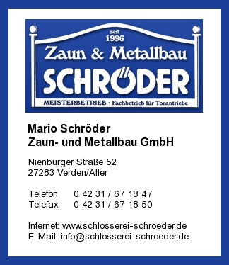Mario Schrder Zaun- und Metallbau GmbH