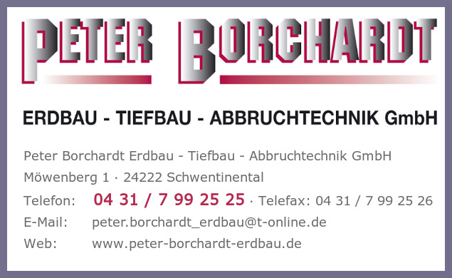 Peter Borchardt Erdbau - Tiefbau - Abbruchtechnik GmbH