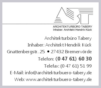 Architekturbro Tabery, Inhaber: Architekt Hendrik Kck