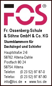 Ossenberg-Schule & Shne GmbH & Co. KG, Fr.