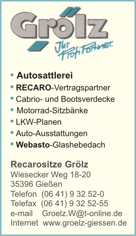 Autosattlerei Grlz GmbH & Co. KG - Recarositze Grlz