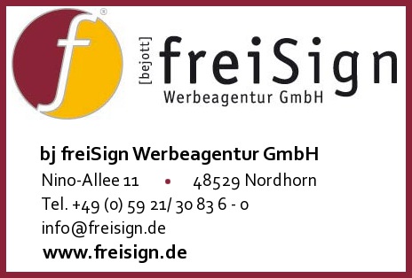 bj freiSign Werbeagentur GmbH