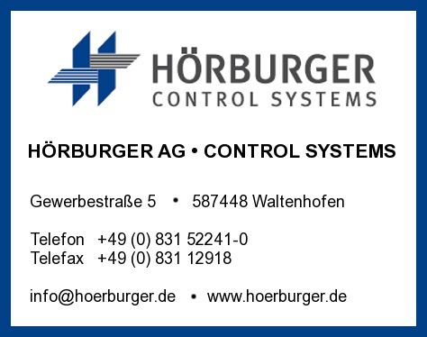 HRBURGER AG  CONTROL SYSTEMS