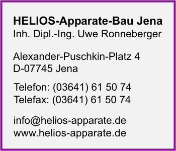Helios-Apparate Bau Jena