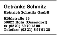 Getrnke Schmitz, Heinrich Schmitz GmbH