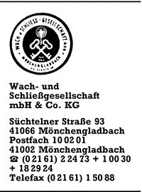 Wach- und Schliegesellschaft mbH & Co. KG