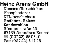 Arens GmbH, Heinz