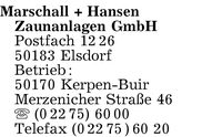 Marschall + Hansen GmbH