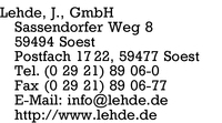 Lehde GmbH, J.