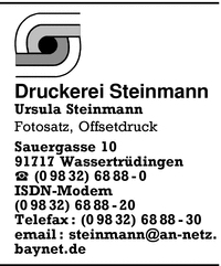 Druckerei Steinmann, Ursula Steinmann