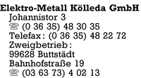 Elektro-Metall Klleda GmbH